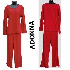 Adonna Intimates & Sleepwear - SOFT Red Pajamas CUSTOM Medium Top + Small Pants Adonna Intimates & Sleepwear - SOFT Red Pajamas CUSTOM Medium Top + Small Pants